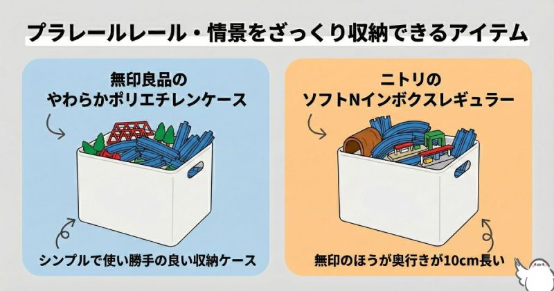 レール・情景をざっくり収納できるおすすめアイテム