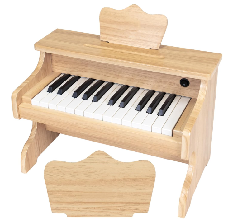 3位:木製キッズピアノ(名入れつき)