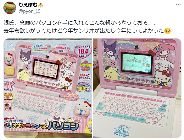 念願のパソコンを手に入れた