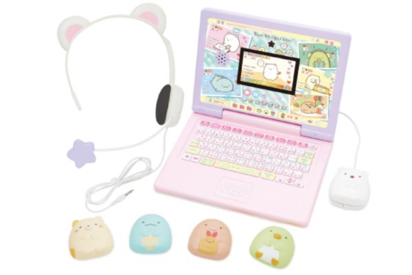ヘッドセット付きで配信気分:すみっコぐらしパソコンMYLIVE