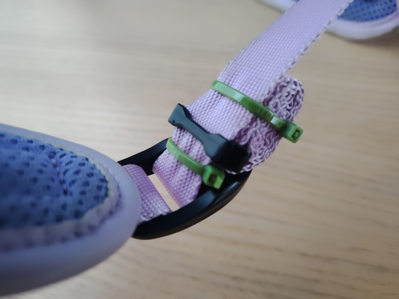 結束バンドで固定しました