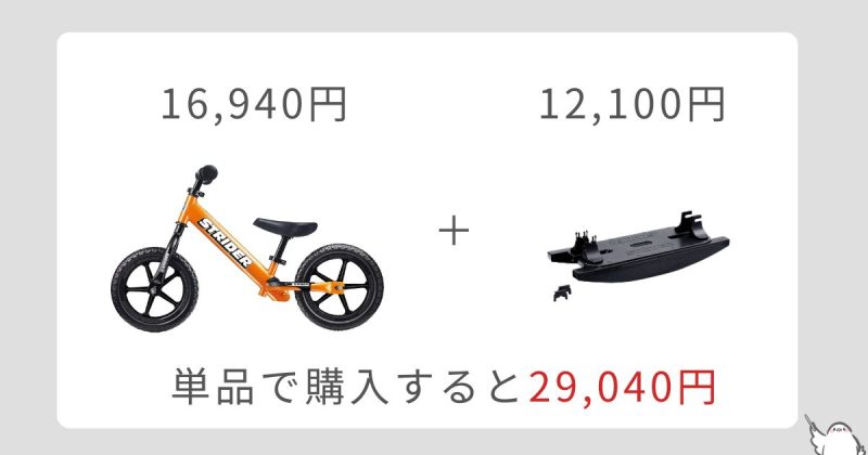 単品購入した場合の価格