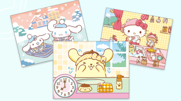 画面の絵をみながらおはなしをつくる